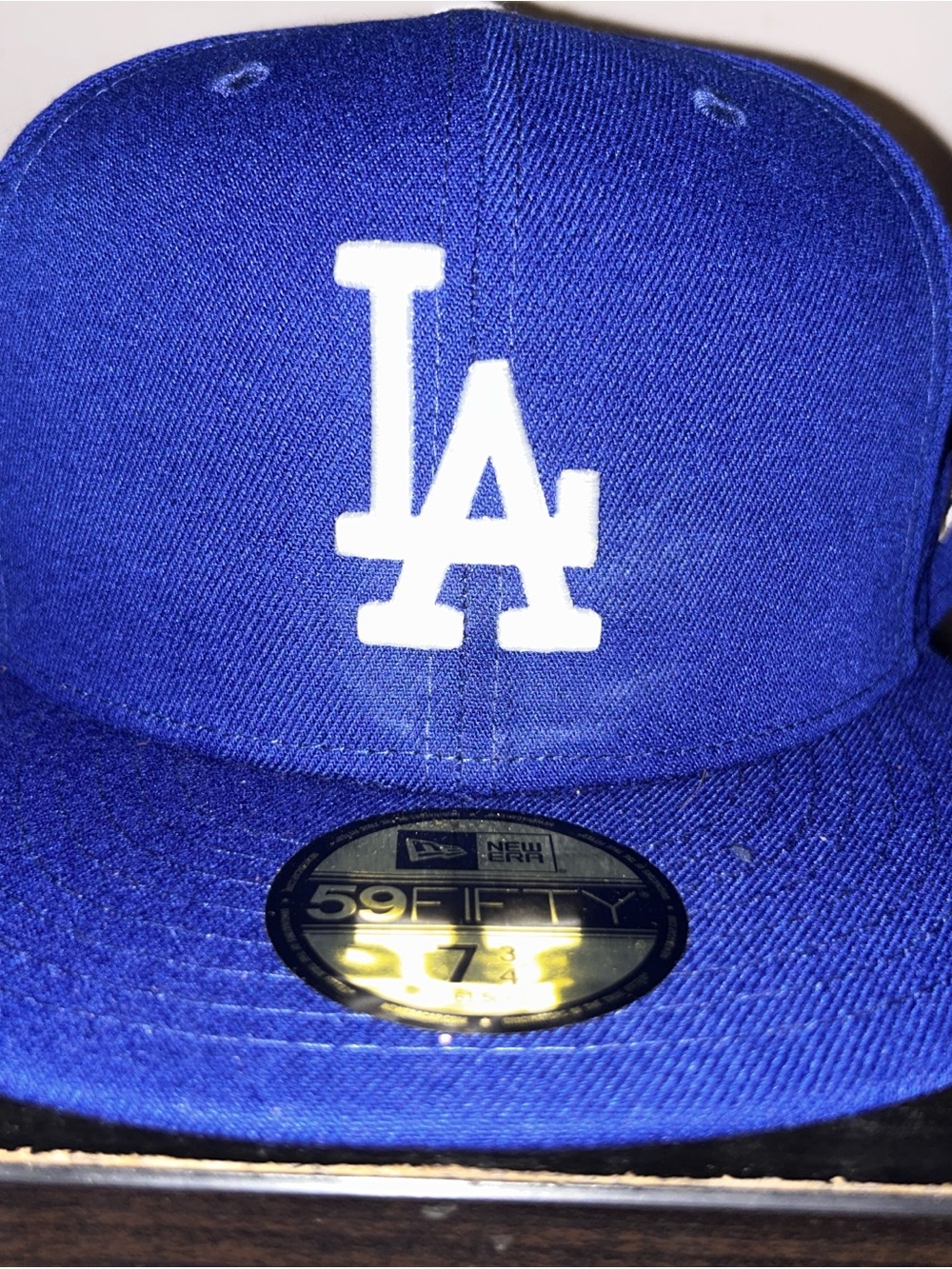 New Era Los Angeles Dodgers Blue Fitted 59FIFTY Cap with White LA Logo